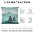 thumbnail image 5 of HENGT  Foggy Forest Home Decorative Throw Pillows Covers, Misty Pine Tree and Mountains Outdoor Pillow Case for Livingroom Bedroom, Boho Pillow Cushion Covers for Man Woman, Green, 5 of 5