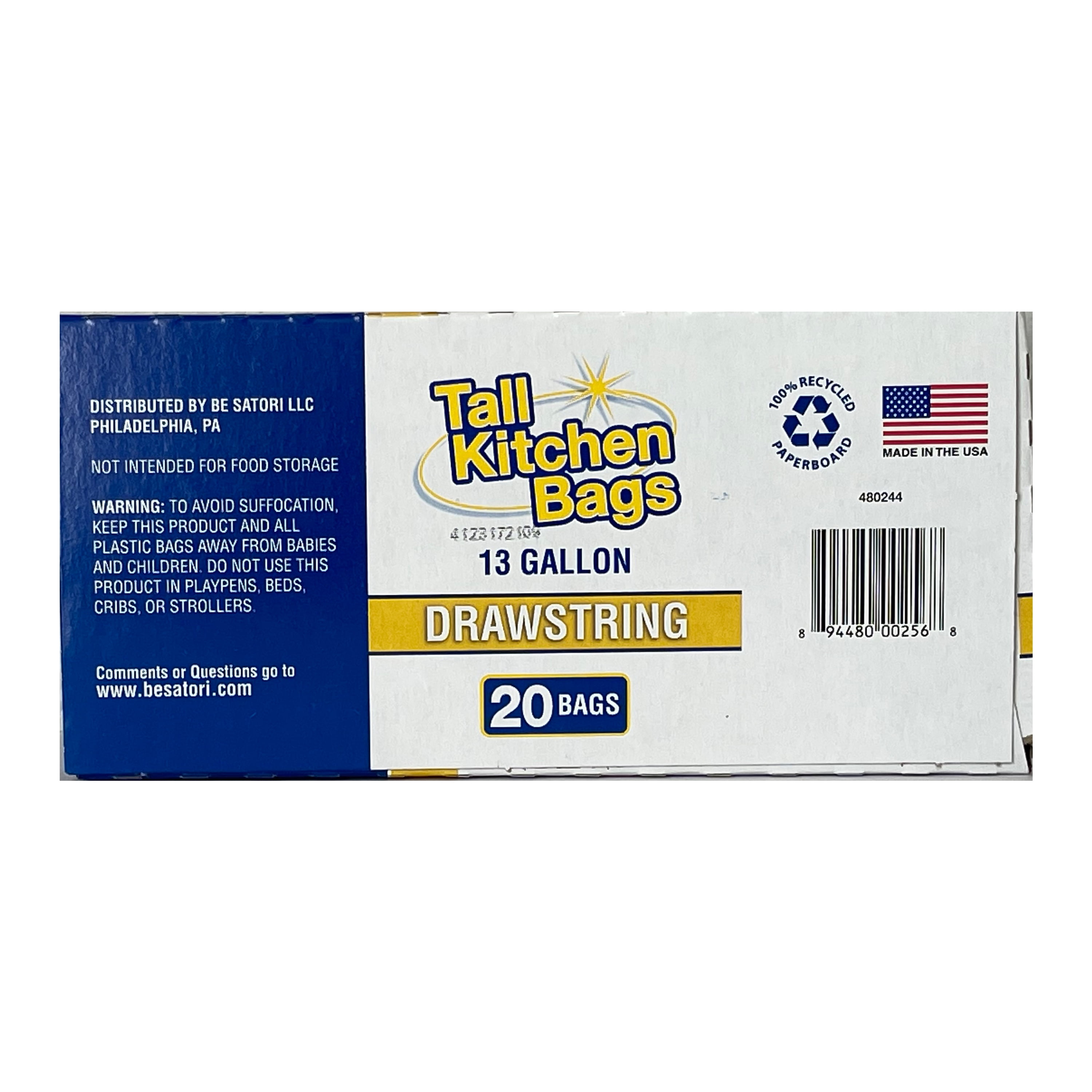 4 Boxes of 30 Gallon Drawstring Value Trash Bags, 20 Count, FREE SHIPPING –  Ri Pac
