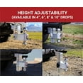 thumbnail image 3 of Weigh Safe Adjustable Trailer Hitch Ball Mount, 6" Adjustable Drop Hitch for 2.5" Receiver w/ 2 pc Keyed Alike Lock Set, Heavy Duty Aluminum Trailer Tow Hitch w/ Stainless Steel Tow Balls, 18,500 GTW, 3 of 9