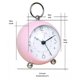 thumbnail image 4 of Relojes de mesa pequeños, clásico, sin tictac, despertador de sobremesa, a pilas, con retroiluminación, cristal HD, para dormitorio, sala de estar y cocina., 4 of 4