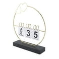 thumbnail image 1 of LED Light Perpetual Flip Calendar, Durable Iron Construction, Modern Design Desk Decor, Multifunctional, Soft Lighting for Home, Dorm, 1 of 8