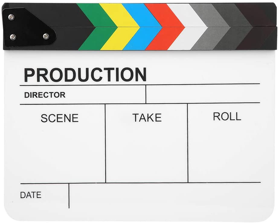 市販 Film Movie Clapboard Director Clapperboard for Video Production Camera Photography RolePlaying #1