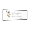 thumbnail image 3 of Scripture Sign, Bible Verse Sign, Give thanks to the Lord, Psalm 107:1, 3 of 5