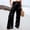 Black, variant on Women's Printed Elastic High Waist Wide Pants Casual Wide Leg Long Casual Belt Pocket Dress Clothes for Women Business Casual Pants Suit Womens Convertible Pants Casual Beach Cover up Pant Stretchy