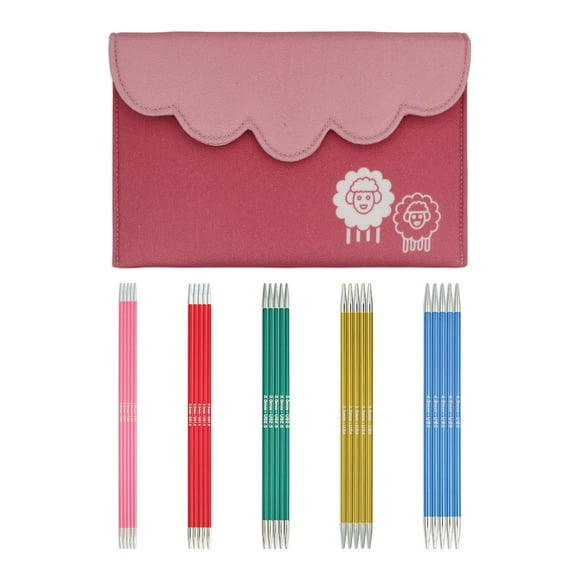 Juego de agujas de doble punta KnitPro Zing Starter de 15 cm (6 pulgadas)