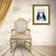 thumbnail image 3 of Fab Funky 12x14 Gold Ornate Wood Framed with Double Matting Museum Art Print Titled - Penguins in Love, 3 of 4