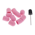 thumbnail image 1 of 10 piezas de bandas de lijado + 1 pieza de mandril kits de herramientas Rosado Yuyangstore Bandas de lijado de manicura, 1 of 8