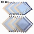 thumbnail image 6 of Segolike Cloth Men Handkerchiefs Pocket Square Hankies Premium Gifts 16inch Bandanas Kerchief Hanky for Male, Gentlemen, Friends, Weddings, Celebration Style I 18Pcs Random, 6 of 8