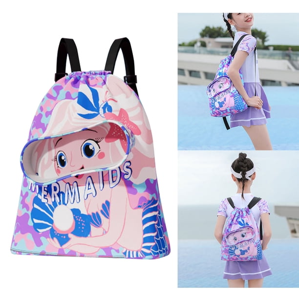 Mochila con cordón para niños, bolsa de natación con cordón para niños, bolsa de natación, bolsa de natación con cordón para niños diseñada para el futuro