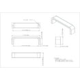 thumbnail image 2 of Elements 193-96 Asher 3-3/4" (96Mm) Center To Center Radius Flat Cabinet Handle / Drawer, 2 of 4