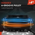 thumbnail image 4 of A-Premium Air Conditioner AC Compressor with Clutch Compatible with Kia Sorento 2019-2020 3.3L, Telluride 2020-2023, 4 of 5