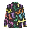 thumbnail image 4 of Lightweight Jacket for Men - Colorful Lizards Cuteness Casual Zip Up Bomber Jacket Men Spring Fall Windbreaker Coat with Pocket, 4 of 6
