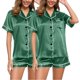 thumbnail image 1 of MKLEKYY Pijama Corto Para Mujer, Conjunto De 4 Piezas, Pijama De Talla Grande, Informal, Con Tirantes De Encaje, Para El Hogar, 1 of 3