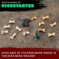 thumbnail image 2 of Juego de dados D4 - Juego de seis dados de 4 caras - Dados RPG con temática de calavera y hueso. Regalo genial y único para mazmorras y dragones (Dnd) Warhammer D&D Pathfinder D y D. (Amarillo hueso a, 2 of 5
