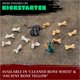 thumbnail image 2 of Juego de dados D4 - Juego de seis dados de 4 caras - Dados RPG con temática de calavera y hueso. Regalo genial y único para mazmorras y dragones (Dnd) Warhammer D&D Pathfinder D y D. (Amarillo hueso a, 2 of 5
