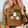 thumbnail image 3 of cocolona Halloween Graphic Sweatshirt for Women Fall Winter Long Sleeve Crew Neck Pullover Tops Trendy Casual Oversized Sweatshirts, 3 of 3