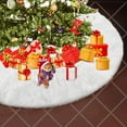 thumbnail image 7 of HOWAF 48inch Christmas Tree Plush Skirt, Holiday Tree Ornaments Round Xmas Tree Skirt Mat Base Cover for Merry Christmas Decor New Year Party Home Decorations, 7 of 7