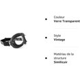 thumbnail image 4 of Vintage Mod Style Harley Chopper Aviator Motorcycle Goggles (Clear Lens). AF195 Black, 4 of 5