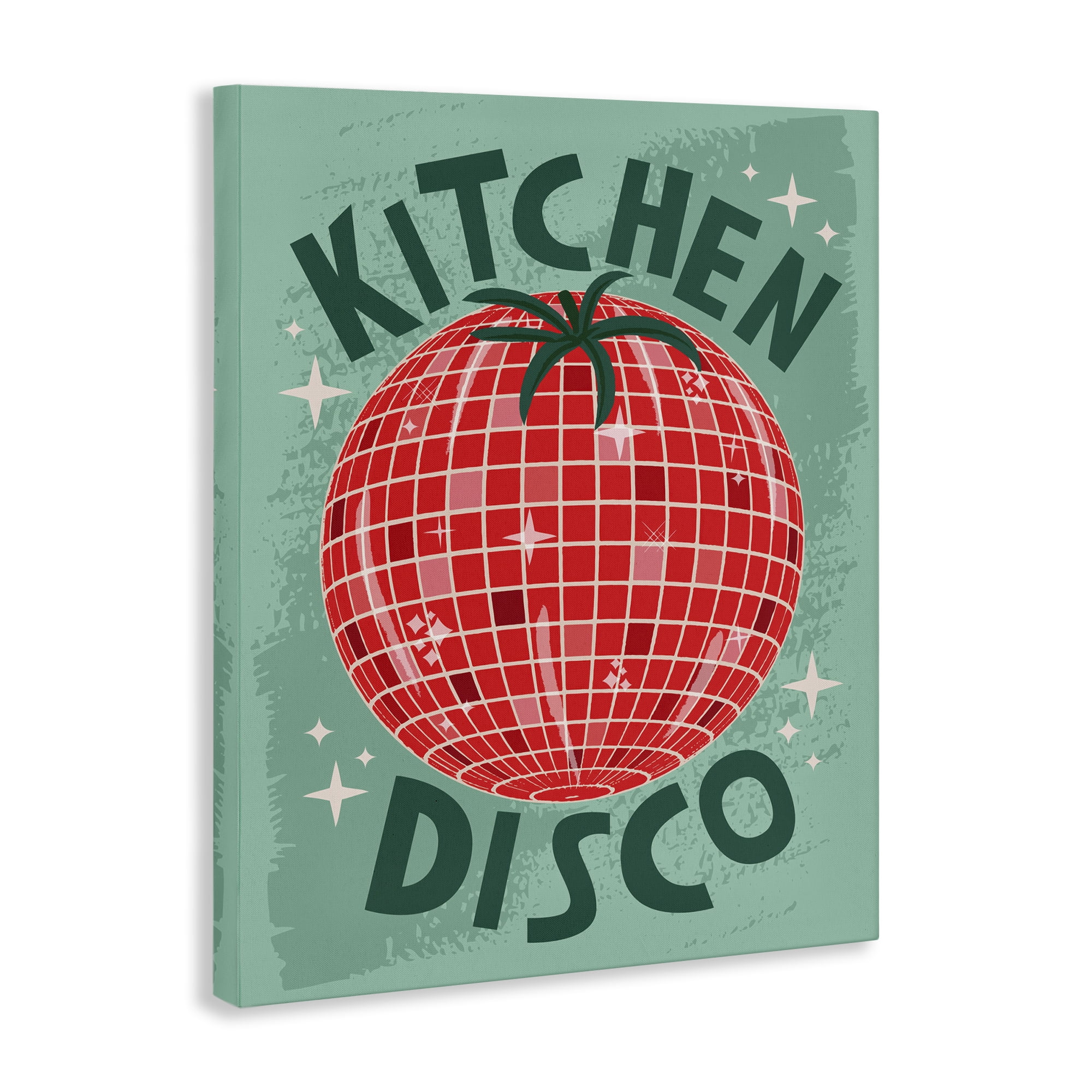Stupell Industries Kitchen Disco Tomato Food & Beverage Painting Wrapped Canvas Art Print Wall Art, 16 x 20