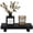 Black, variant on Black Small Wooden Pedestal Riser Tray, 10" x 4.5" Farmhouse Decorative Soap Dish Holder for Bathroom Vanity, Counter & Kitchen Sink