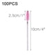 thumbnail image 2 of 100 pinceles desechables de cristal para ojos, varitas de rímel rosa, pinceles de rímel para pestañas, cepillo aplicador de pestañas, 2 of 5