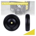 thumbnail image 6 of 13” Flat Wheelbarrow Tires Replacement - (5/8" Bearings,Offset Hub 2.1") Suitable for Lawn & Garden Carts, Hand Trucks, Generators & Easy Installation with Cotter Pins, 6 of 7