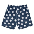 thumbnail image 7 of FORMRS Boys Swim Trunks Quick Dry Mesh Lining Beach Boardshorts, Sizes XS-XL, Navy Blue Baseball Pattern, 7 of 7