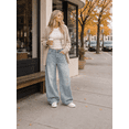 thumbnail image 5 of EMMIOL Women's Y2K Barrel Baggy Jeans Stretch High Waist Wide Leg Jeans Vintage Boyfriend Denim Pants, 5 of 7