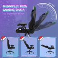 thumbnail image 5 of Gaming Chair for Child with RGB LED Lights, Children Gaming Chairs Ages 8-14, Led Gaming Chair with Adjustable Lumbar Support and Headrest,PU Leather Video Game Chairs for Teens, 5 of 6