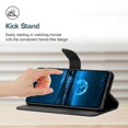 thumbnail image 3 of For Motorola Moto G84 5g Pu Leather Folio Case Imprinted Line Wallet Stand Phone Cover, 3 of 5