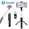 thumbnail image 1 of Kit de Perche à Selfie 2 en 1 - Perche à Selfie Extensible Trépied Téléphone Portatif Trépied Monopode avec Télécommande Bluetooth Obturateur, Universel pour iPhone 11 Samsung Android, Tous les Téléphones de 4.0 à 6.5 Pouces, 1 of 9