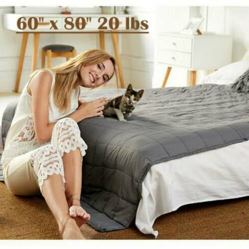60x80' Weighted Blanket Full Queen Size Reduce Stress 20lb