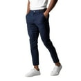 thumbnail image 2 of Men Pants Casual Men's Dress Active Waistband Stretch Pants Men'S Casual Pants Breathable High Elastic Business Versatile Cotton Pants Slim Small Leg Pants Clearacne Stretch Chino Pant, 2 of 9