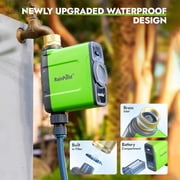 RainPoint Smart Sprinkler Timer 1 Zone Irrigation System for Garden Watering, HTV145B Water Hose Timer and HWG023WRF WI-FI Hub
