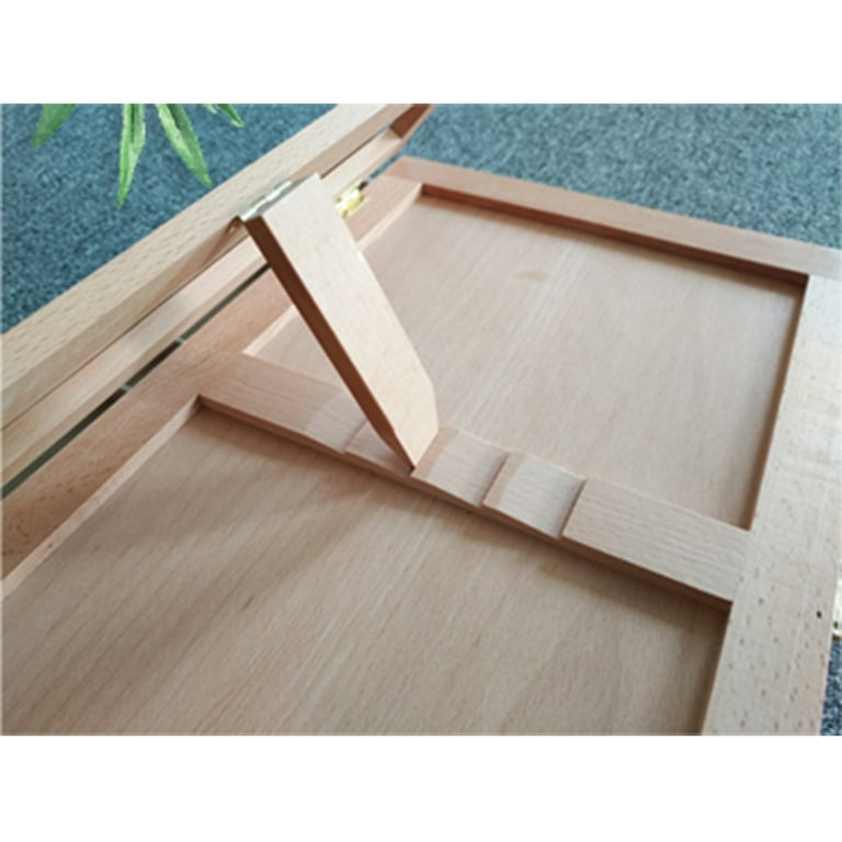 AOOKMIYA Artist Wooden Easel for Painting with Drawer Table Box Portab