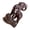 7cm Ebony, variant on Yihuala Rustics Wood Goat Sculpture Detailed Carving Natural Finishes Decorative Showpiece