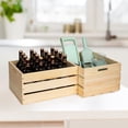 thumbnail image 4 of 3 Pieces Large Pine Wood Crates For Storage, Unfinished Natural Wooden Crates, 17" x 13" x 8.9" Each, Holds Up to 50 Pounds, 4 of 7