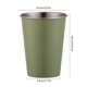 thumbnail image 3 of Juego de vasos de acero inoxidable para camping, 350 ml, paquete de 4. Vasos de acero inoxidable 304 para actividades al aire libre, senderismo, viajes y picnics. Vasos apilables con bolsa de, 3 of 6