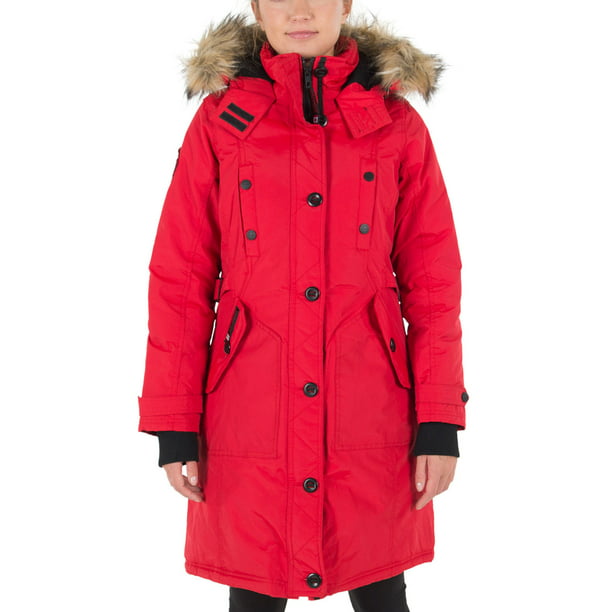 Canada Weather Gear - Canada Weather Gear Women's Insulated Parka - red ...