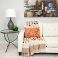 thumbnail image 2 of Parkland Collection Inca Brown Variegated Cotton Throw Blanket, 50 x 60 Decorative Couch Throw, 2 of 5