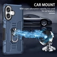 thumbnail image 5 of HCTian Case for iPhone 16 Case, Apple 16 Case, Heavy Duty Kickstand Holder Built-in Magnetic Car Mount Shockproof Camera Protective Phone Cover for iPhone 16, 5 of 7