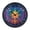 Tie-Dye Pattern, variant on Indoor 12' Voice-Activated Luminous Decoration Wall Clock With LED Night Light Tie-dye Pattern