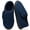 Dark Blue, variant on Men's Corduroy Closed Back Slippers Plush Fleece Lined Indoor House Shoes