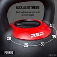thumbnail image 2 of Juego de pesas rusas ajustables REP Fitness de 18,14 kg, 2 of 7