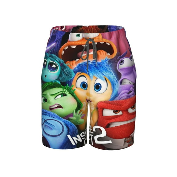 Inside O-u Swim Trunks for Boys Beach Short with Drawstring Swimsuit Pants