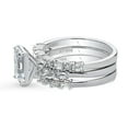 thumbnail image 3 of BERRICLE Sterling Silver Vintage Inspired Art Deco Wedding Engagement Rings 2.1 Carat Cubic Zirconia CZ Solitaire Ring Set for Women, Rhodium Plated Size 10, 3 of 17