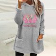 thumbnail image 1 of FcBaudy Hauts pour Femmes, Blouse à Manches Longues avec Capuche, Chemises pour Femmes Automne et Hiver Imprimé de Noël Col Rond Ample avec Poche Chaude Blouse à Manches Longues avec Capuche Femme Blouse en Polyester, 1 of 5