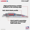 thumbnail image 4 of Lenox Demolition CT 6 in. Carbide Tipped Reciprocating Saw Blade 6 TPI 5 pk, 4 of 6