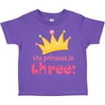 thumbnail image 3 of Inktastic 3rd Birthday Princess I'm Three Girls Toddler T-Shirt, 3 of 5