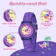 thumbnail image 2 of Kids Watch Quartz Watch Elastic Fabric Strap Watch Analog Wrist Watch for Boys Girls Birthday Gift for Kids Age 4-12, 2 of 7